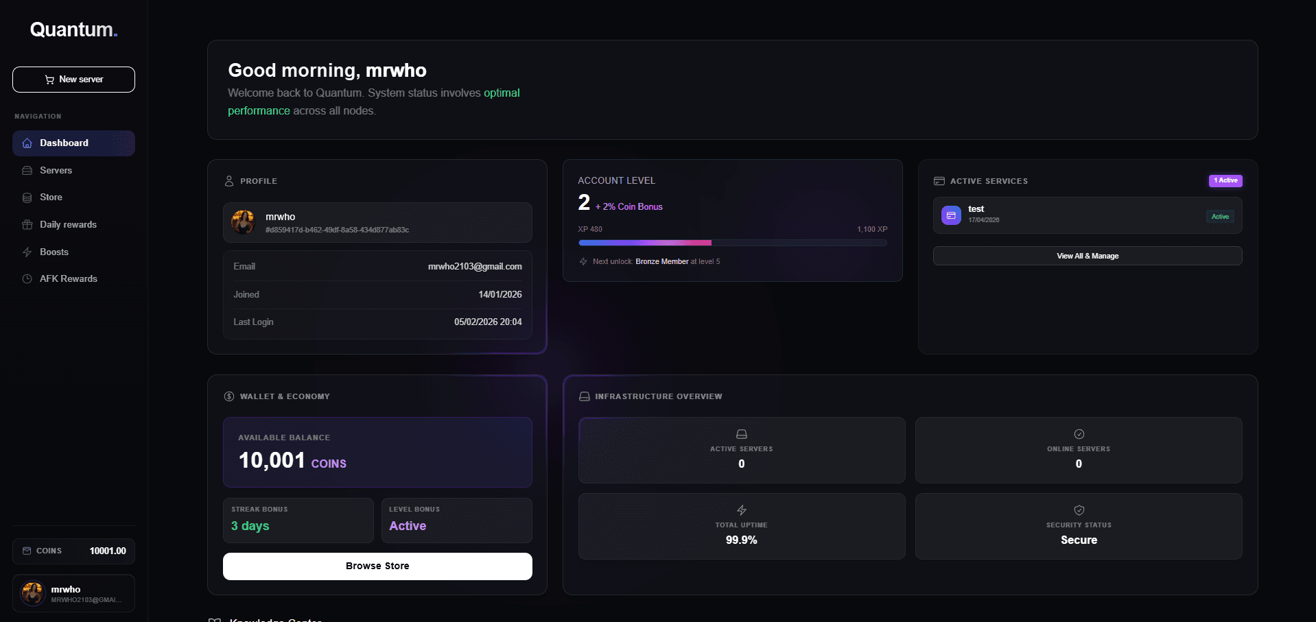 Quantum Dashboard